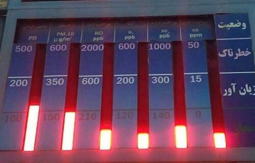 هوای قابل‌قبول تهران با شاخص 96