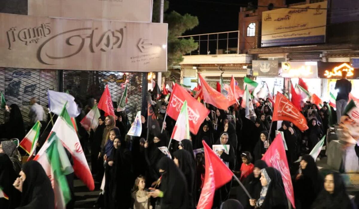 راهپیمایی مردم ماسال در یکصد و هفتاد و سومین شب مقاومت